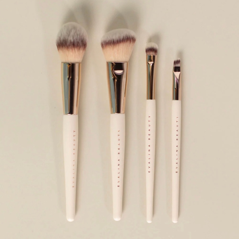 Luxurious White Makeup Brush Set by